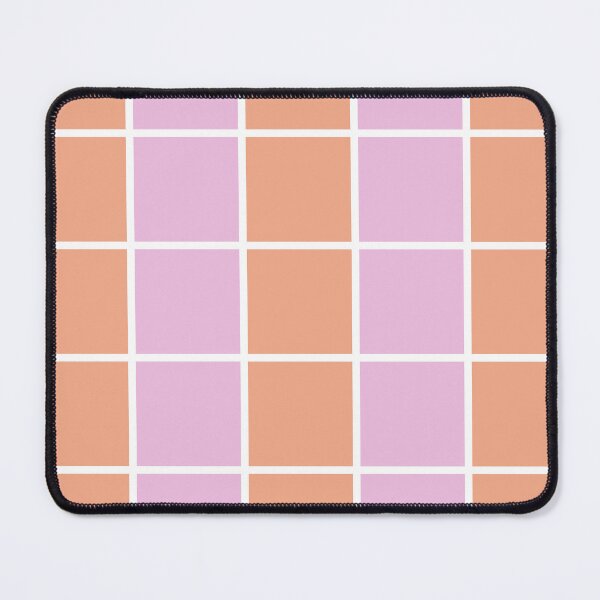 Item preview, Minimal Soft Aesthetic Plaid Checker Grid Pattern Salmon mix 01 designed and sold by jjunnymom.