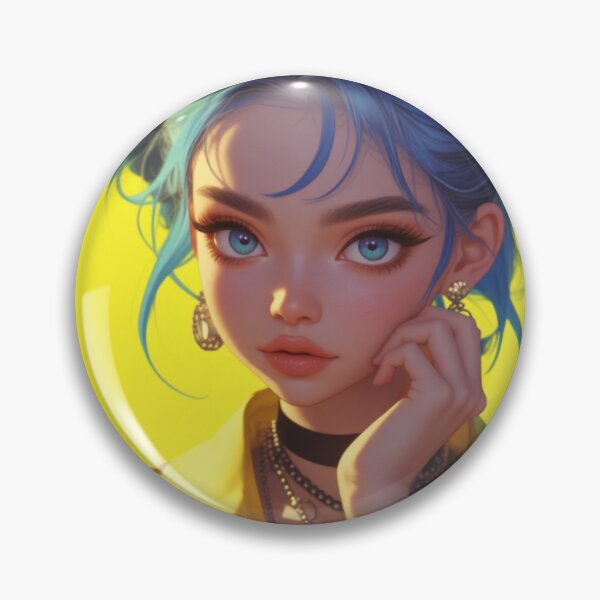 Item preview, She lives in Blue & Yellow designed and sold by PuddleOfLoveAI.
