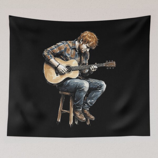 Item preview, Water Color Ed Sheeran Fan  designed and sold by Xetsubou.