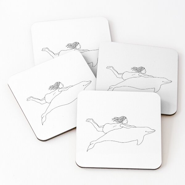 Item preview, A girl and a dolphin designed and sold by DeepyWorks.