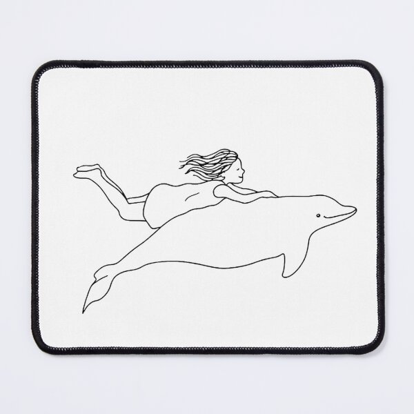 Item preview, A girl and a dolphin designed and sold by DeepyWorks.