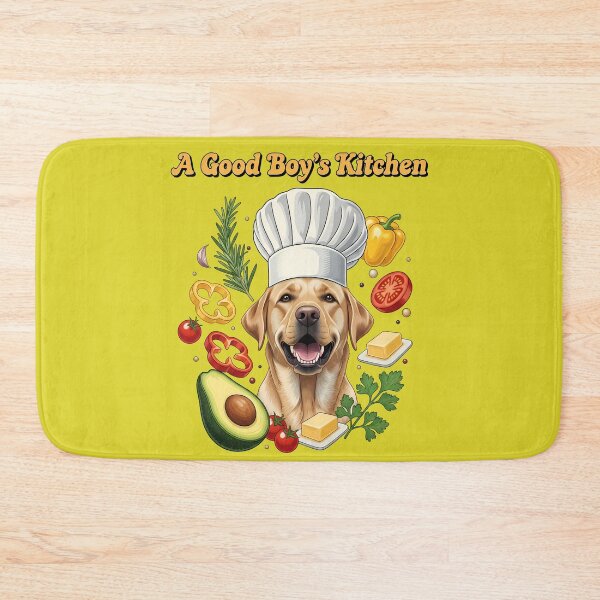 Item preview, A Good Boy's Kitchen Chef Dog designed and sold by SillyPawsStudio.