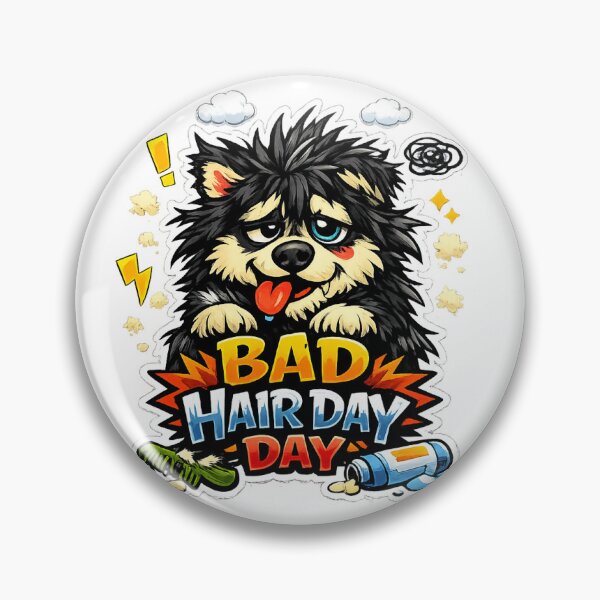 Item preview, Bad Hair Day – Funny Husky Design designed and sold by MoodPrintssCo.