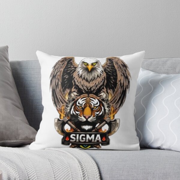 Item preview, Sigma Eagle and Tiger Power – Fierce Animal Strength Graphic Sticker designed and sold by inkoravisualart.