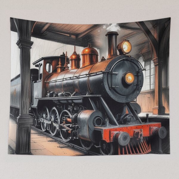 Item preview, Minimalist Locomotive Style – Clean Vintage Aesthetic designed and sold by semenol.
