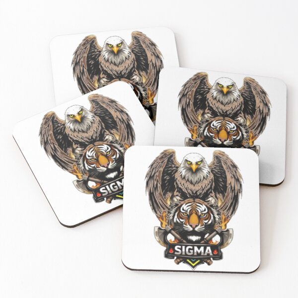 Item preview, Sigma Eagle and Tiger Power – Fierce Animal Strength Graphic Sticker designed and sold by inkoravisualart.