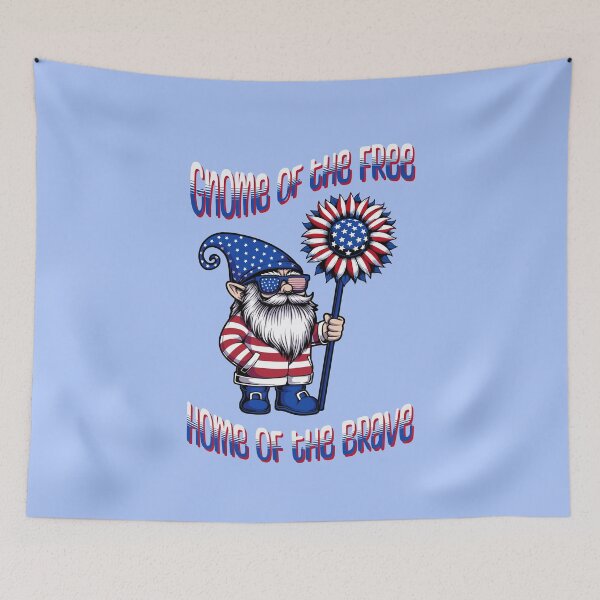 Item preview, Gnome of the Free Patriotic Garden Gnome designed and sold by Sachie's Studio.