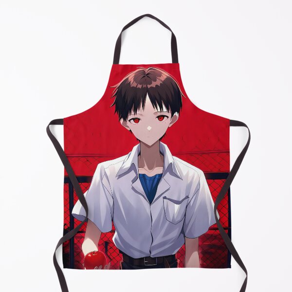 Item preview, Shinji Ikari Neon Genesis Evangelion Red Eyes Apple Rooftop designed and sold by PMartistStudio.