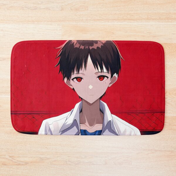 Item preview, Shinji Ikari Neon Genesis Evangelion Red Eyes Apple Rooftop designed and sold by PMartistStudio.