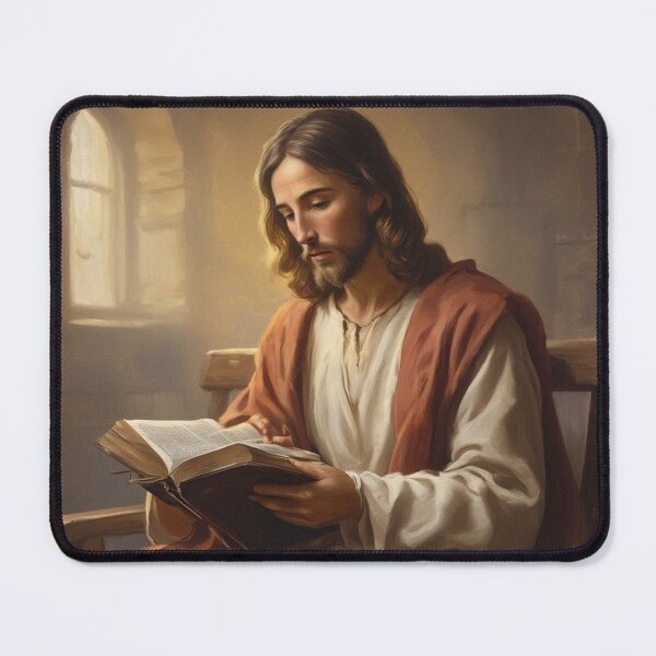Item preview, Jesus reading the bible designed and sold by JesusClub.