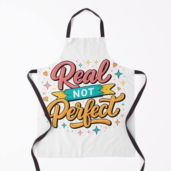 Item preview, Real Not Perfect Motivational Quote Typography Design | Self Love Aesthetic Minimalist Art designed and sold by Sanika arts .