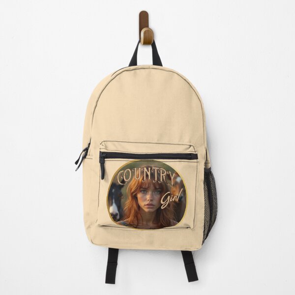 Item preview, Country Girl Golden Glow - Aesthetic Horse Lover Portrait designed and sold by PriyaMagic.