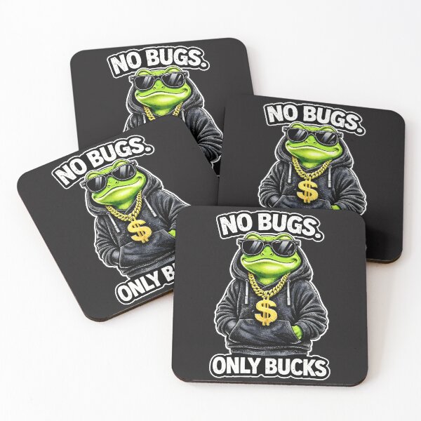 Item preview, Funny Frog No Bugs Only Bucks Streetwear Graphic designed and sold by JerdbordinShop.