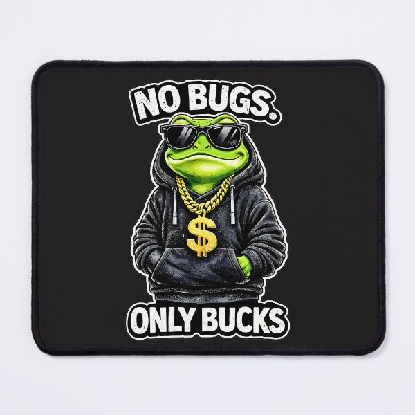 Item preview, Funny Frog No Bugs Only Bucks Streetwear Graphic designed and sold by JerdbordinShop.