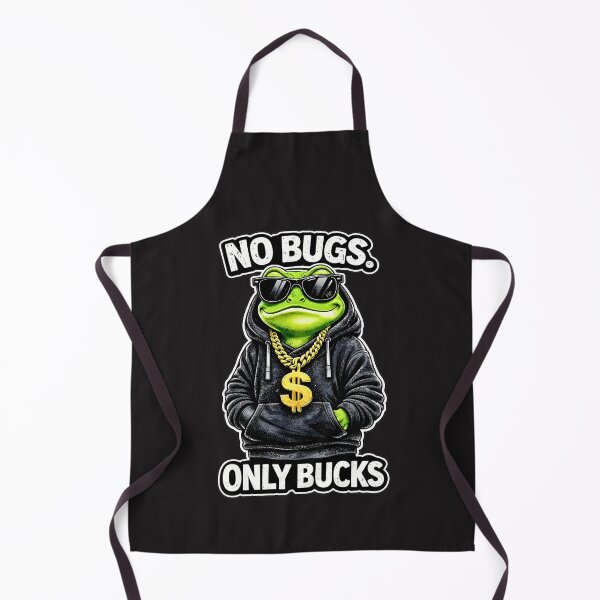 Item preview, Funny Frog No Bugs Only Bucks Streetwear Graphic designed and sold by JerdbordinShop.