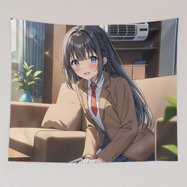 Item preview, Shoko Makinohara Bunny Girl Senpai Anime Girl School Day designed and sold by PMartistStudio.