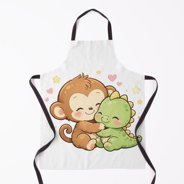 Item preview, Cute Monkey & Baby Dino Hug designed and sold by Peter-Wurst.