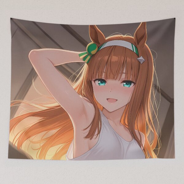 Artikelvorschau, Silence Suzuka Charming Evening Uma Musume Pretty Derby Anime Girl entworfen und verkauft von PMartistStudio.