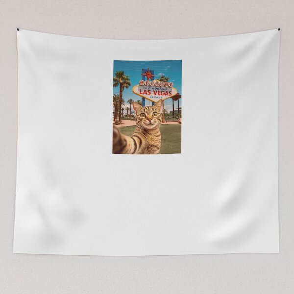 Item preview, Funny Cat Selfie Las Vegas – Cute Cat Welcome To Las Vegas Nevada Graphic  designed and sold by alber-garnell.