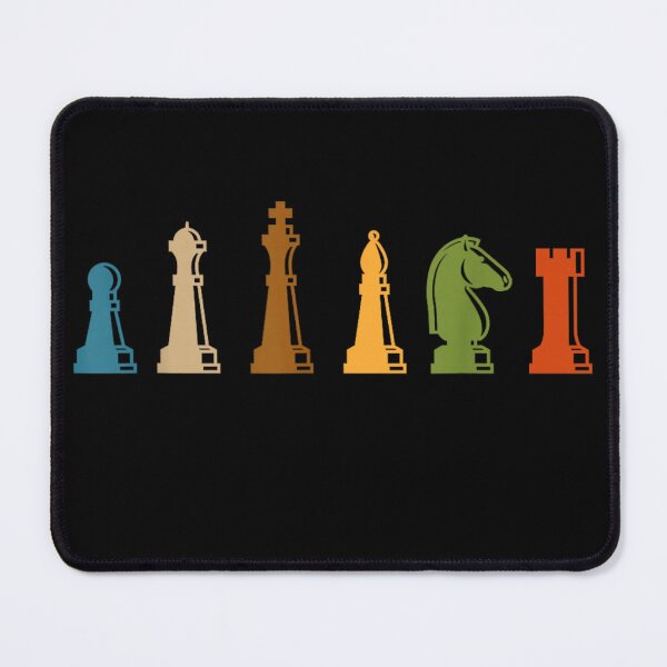 Item preview, Retro Chess Pieces - Vintage Board Game Silhouette designed and sold by Creative Spark.