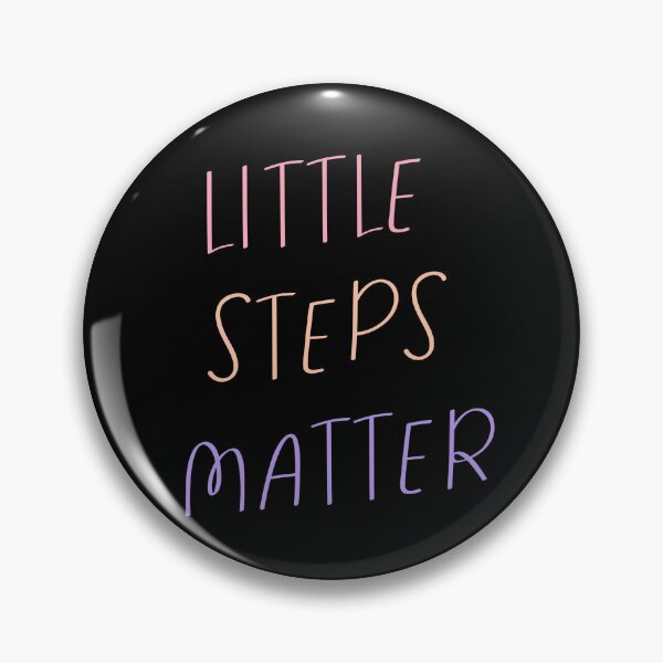 Item preview, Little Steps Matter – Cute Motivational Typography in Pastel Colors designed and sold by WS Studio.