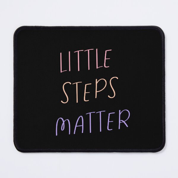 Item preview, Little Steps Matter – Cute Motivational Typography in Pastel Colors designed and sold by WS Studio.