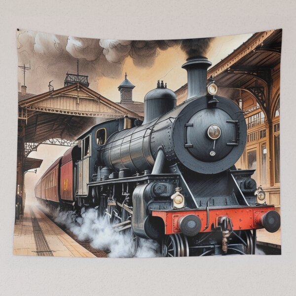 Item preview, Vintage Railway Style – Clean Minimal Locomotive Aesthetic designed and sold by semenol.
