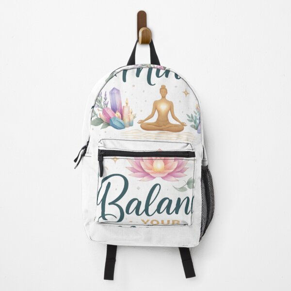 Item preview, Balance Your Mind – Minimalist Meditation Quote Aesthetic Design designed and sold by Sanika arts .