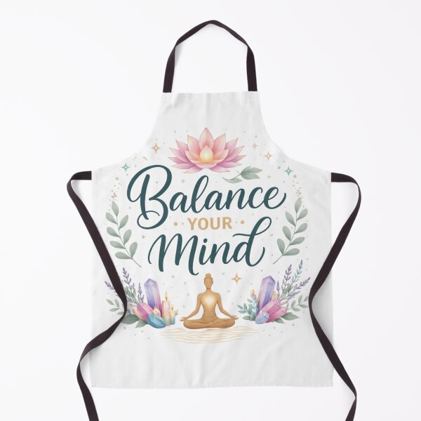Item preview, Balance Your Mind – Minimalist Meditation Quote Aesthetic Design designed and sold by Sanika arts .