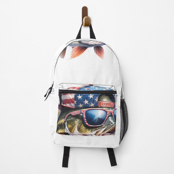 Item preview, Funny Bass Fishing American Flag Hat – Patriotic Fisherman 4th of July Graphic designed and sold by alber-garnell.