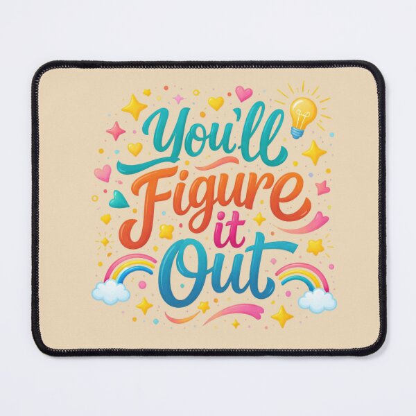 Item preview, You'll Figure It Out – Motivational Quote Typography Design | Positive Affirmation Aesthetic designed and sold by Sanika arts .