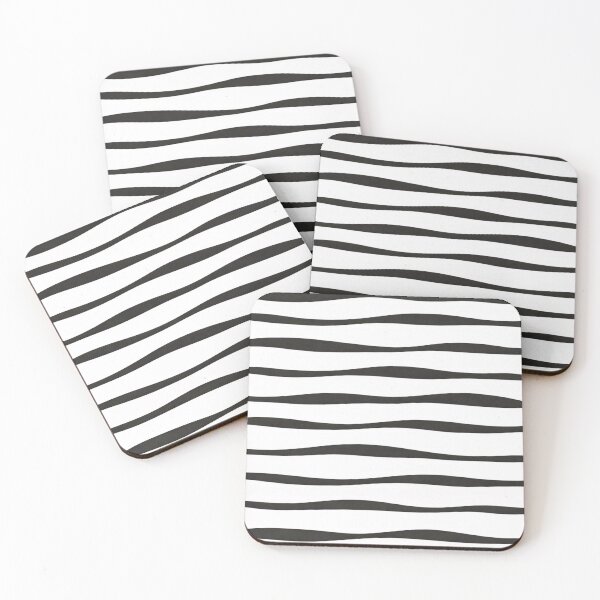 Item preview, Modern Organic Wavy Stripe Pattern designed and sold by Myra365Art.