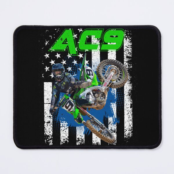 Item preview, Motocross Rider AC9 Dirt Bike USA Tee designed and sold by FroggyBaBoy.