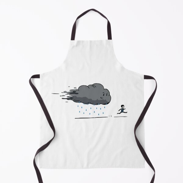 Item preview, Dark Storm Cloud Chasing Man Minimal Illustration designed and sold by Soft Mayhem Studio.