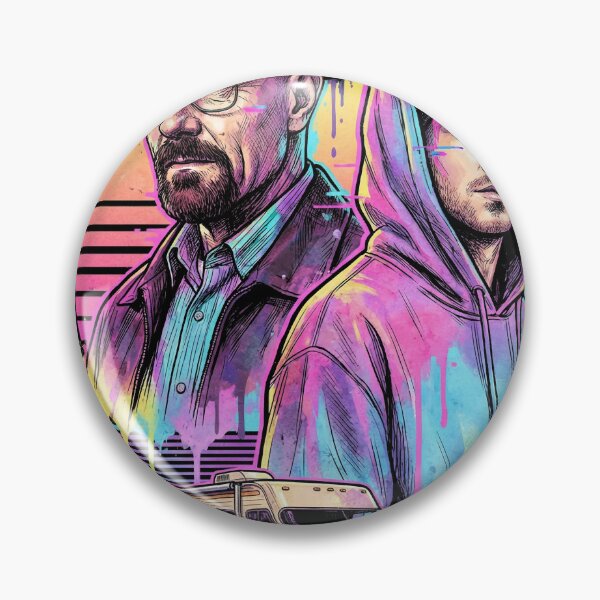 Item preview, Breaking Bad RV Camper Walter White and Jesse Pinkman Art Vaporwave Synthwave designed and sold by Senpaiwaves.