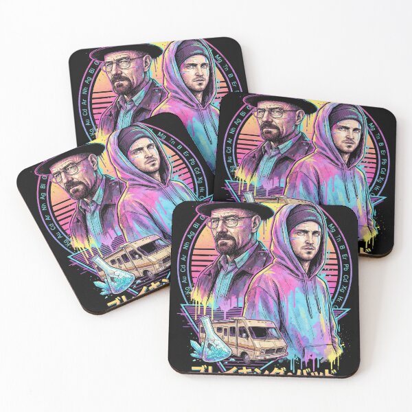 Item preview, Breaking Bad RV Camper Walter White and Jesse Pinkman Art Vaporwave Synthwave designed and sold by Senpaiwaves.