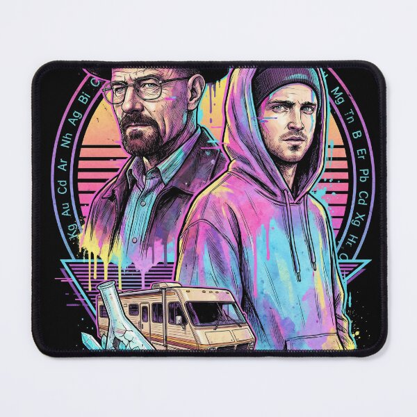 Item preview, Breaking Bad RV Camper Walter White and Jesse Pinkman Art Vaporwave Synthwave designed and sold by Senpaiwaves.