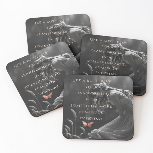 Item preview, Like a Butterfly You’re Transforming – Inspirational Growth Quote Art designed and sold by BeautifulVirtues.