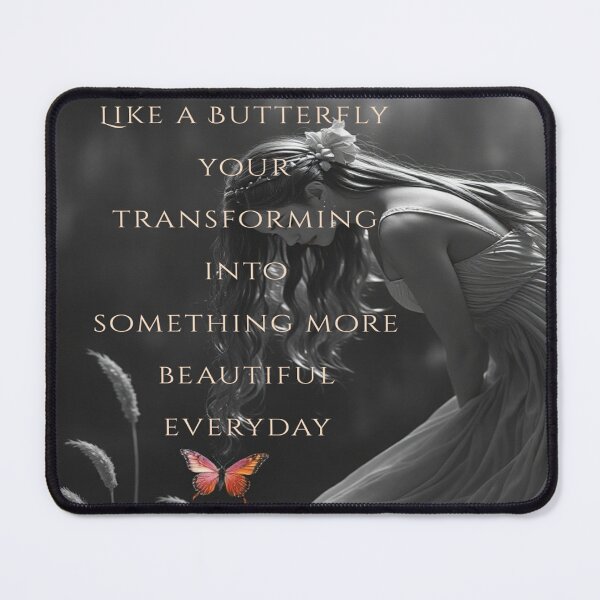 Item preview, Like a Butterfly You’re Transforming – Inspirational Growth Quote Art designed and sold by BeautifulVirtues.
