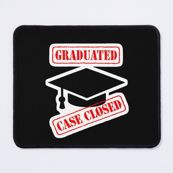 Item preview, Funny Graduated Case Closed Sticker – Sarcastic Graduation Humor Design designed and sold by FestivityFinds.