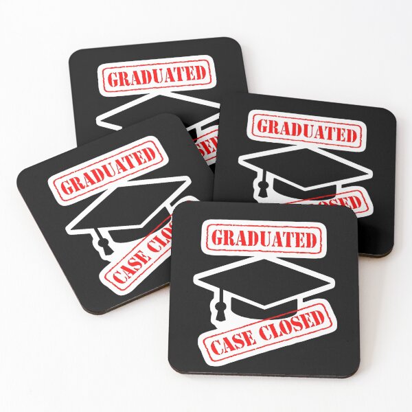 Item preview, Funny Graduated Case Closed Sticker – Sarcastic Graduation Humor Design designed and sold by FestivityFinds.