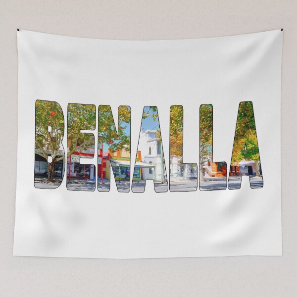 Item preview, BENALLA - Victoria Historic Town Main Street on a Beautiful Day designed and sold by Adam Gormley.