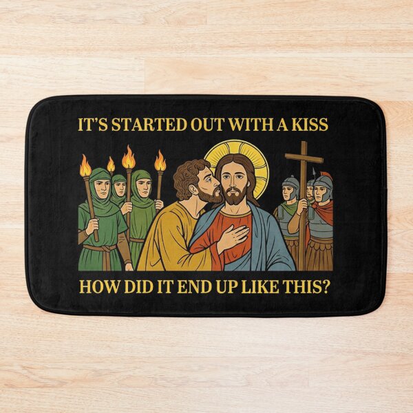 Item preview, It Started Out with A Kiss How Did It End Up Like This Jesus designed and sold by BobStudioZo.