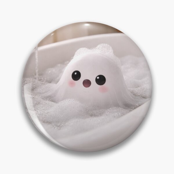 Item preview, Adorable Ghost Taking Bubble Bath designed and sold by DarkRivae.