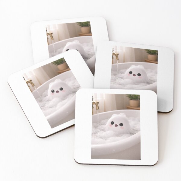 Item preview, Adorable Ghost Taking Bubble Bath designed and sold by DarkRivae.