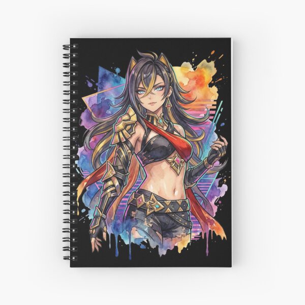 Item preview, Dehya Genshin Impact Tan Skin Lioness Vaporwave Neon Grid designed and sold by Senpaiwaves.
