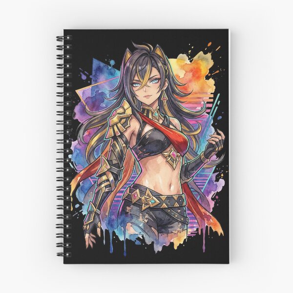 Item preview, Dehya Genshin Impact Tan Skin Lioness Vaporwave Neon Grid designed and sold by Senpaiwaves.