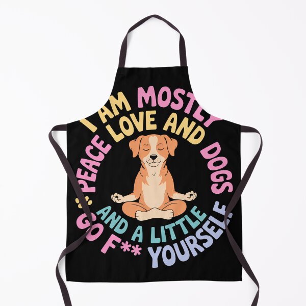 Item preview, Dog Saying Peace Love and Dogs Funny Yoga designed and sold by consfafaperi.
