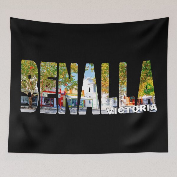 Item preview, BENALLA Victoria Historic Town Main Street on a Beautiful Autumn Day designed and sold by Adam Gormley.