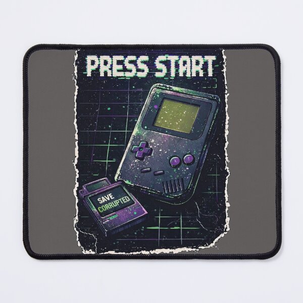 Item preview, Retro Gamer Press Start 90s Synthwave Glitch designed and sold by IvoryArtDesign.
